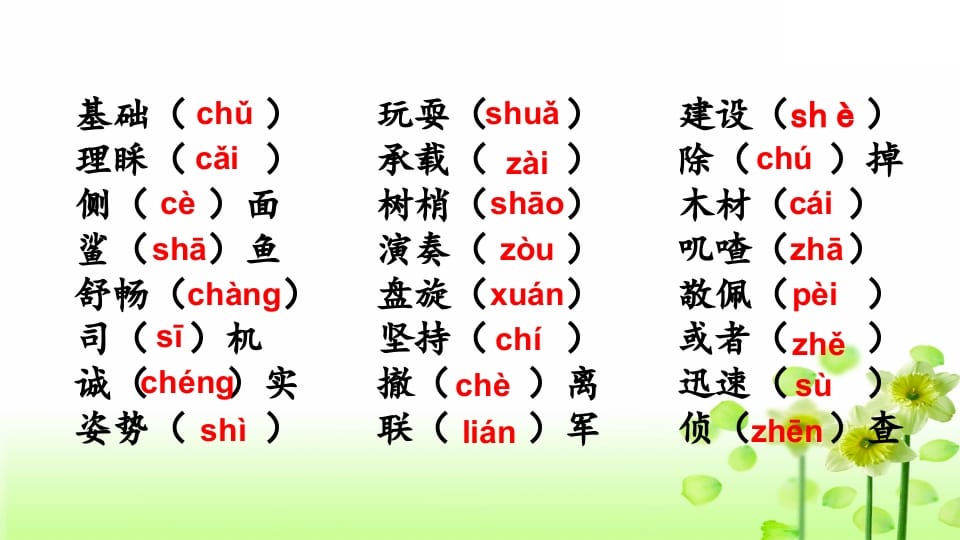 图片[3]-三年级语文上册专项1生字复习课件（部编版）-学习资料站