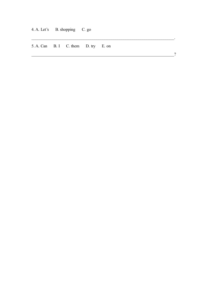 图片[2]-四年级英语上册Lesson31_课时训练（人教版一起点）-学习资料站