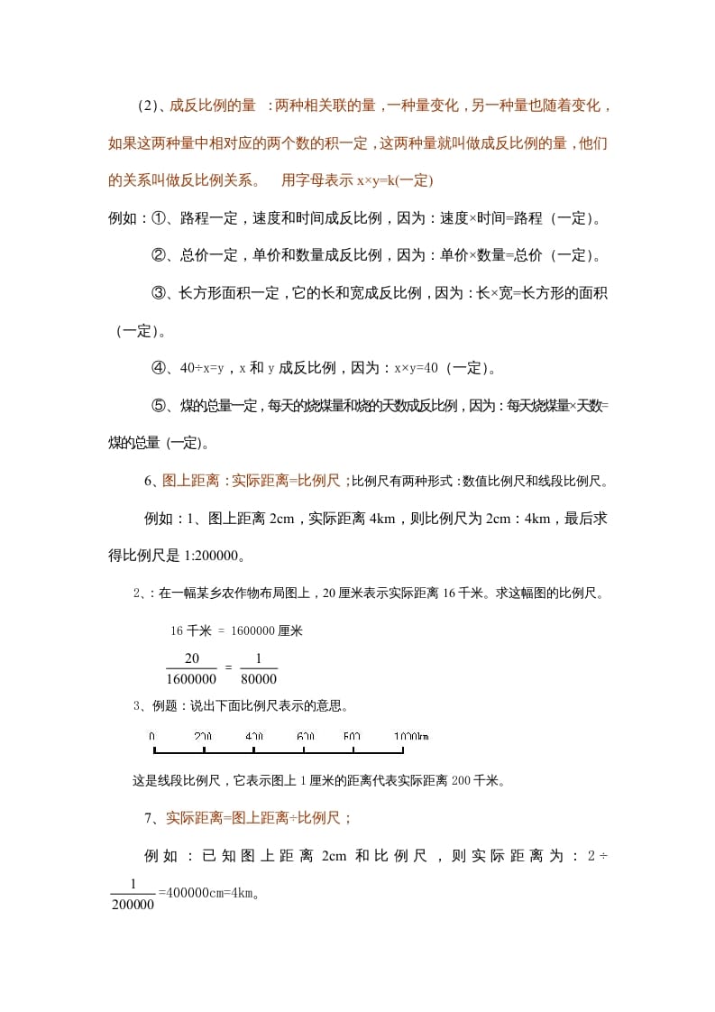 图片[2]-六年级数学上册第6单元归纳总结（人教版）-学习资料站