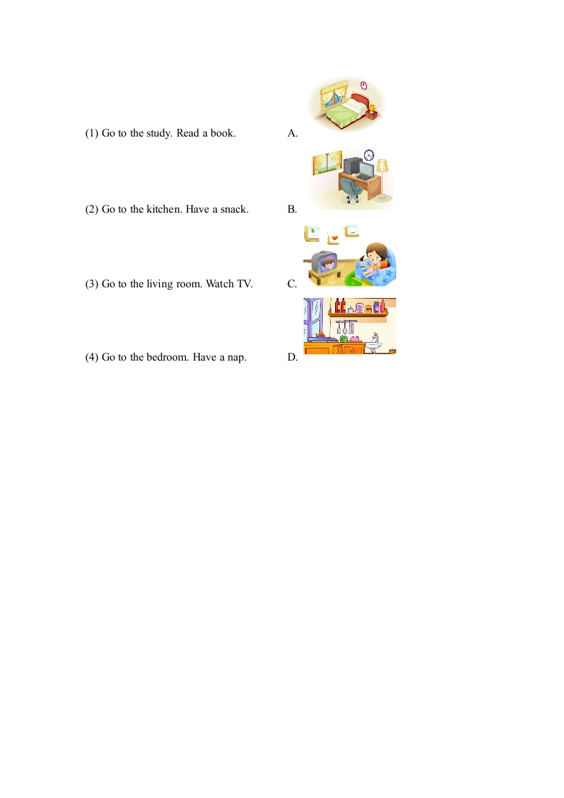 图片[2]-三年级英语上册Unit4_A_Let’s_learn同步习题(1)（人教版一起点）-学习资料站