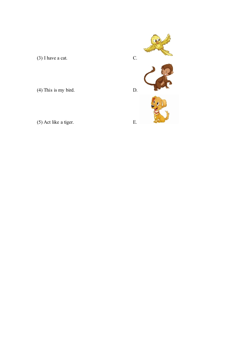 图片[3]-一年级英语上册Unit3_Lesson1课时训练（人教一起点）-学习资料站
