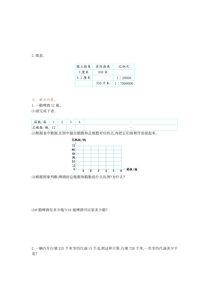 图片[2]-六年级数学下册第四单元检测卷（1）(1)-学习资料站