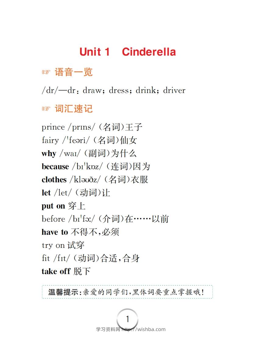 英语五下译林版-知识清单-学习资料站