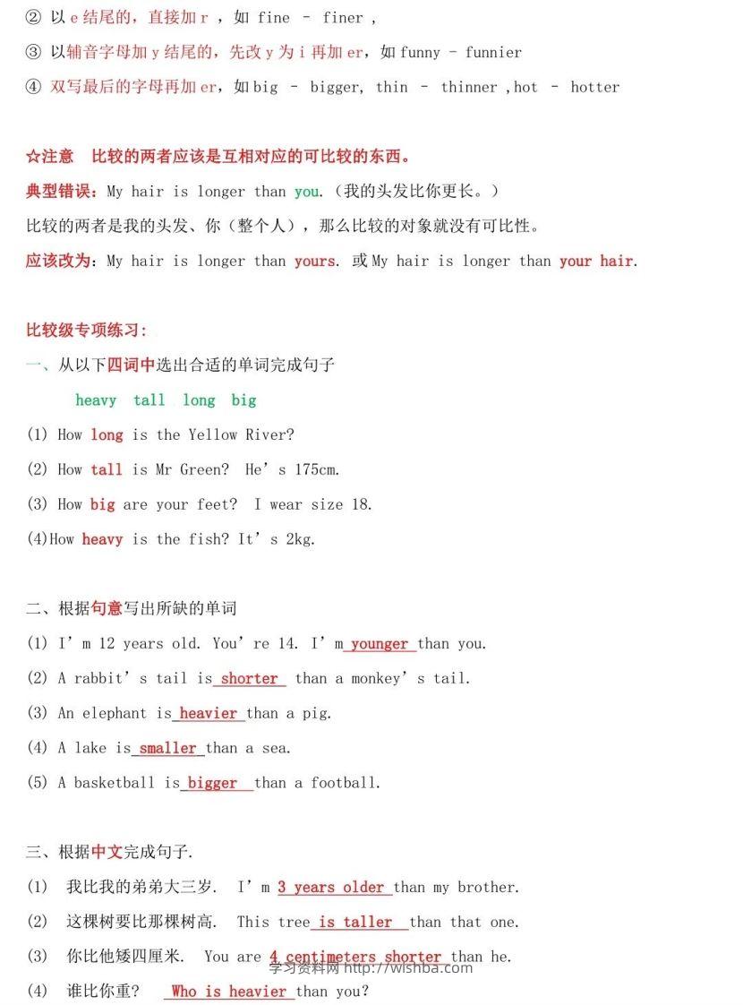 图片[2]-小升初英语必考知识点-学习资料站