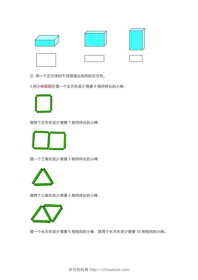 图片[2]-苏教版数学1年级下册数学知识点-学习资料站