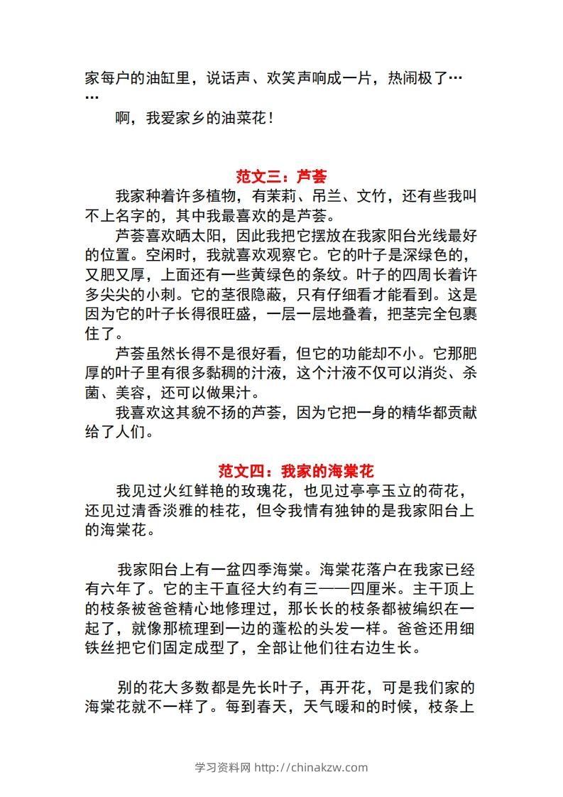 图片[2]-三年级语文下册1-8单元作文范文-学习资料站