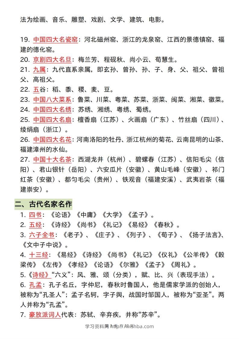 图片[2]-小学阶段必背的328个文学常识和古诗词-学习资料站