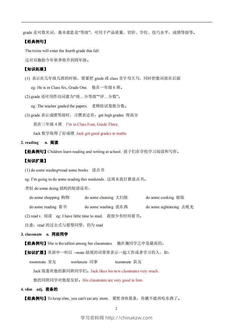 图片[2]-译林版英语七年级上册Unit1Thisisme知识点-学习资料站