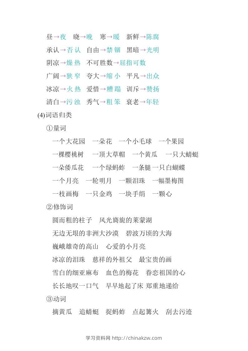 图片[3]-五年级语文下册知识要点汇总（部编版）-学习资料站