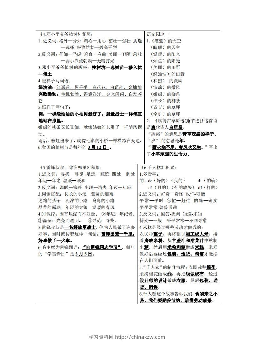 图片[2]-二年级下语文课课贴-学习资料站