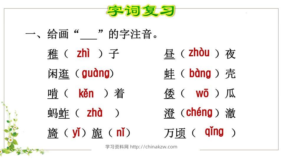 图片[2]-五年级语文下册第1单元知识点课件（部编版）-学习资料站