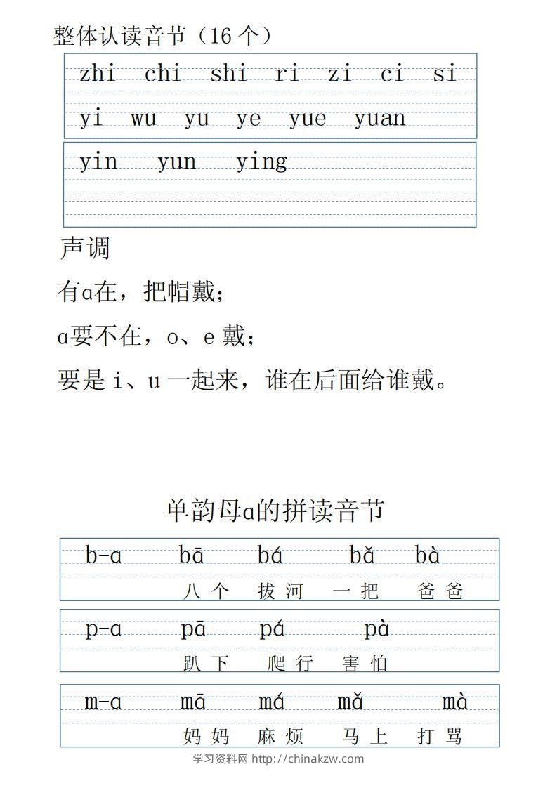 图片[2]-【拼音】拼音表全(1)-学习资料站