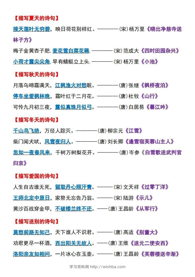 图片[2]-【期末重点必背知识点梳理】五上语文-学习资料站