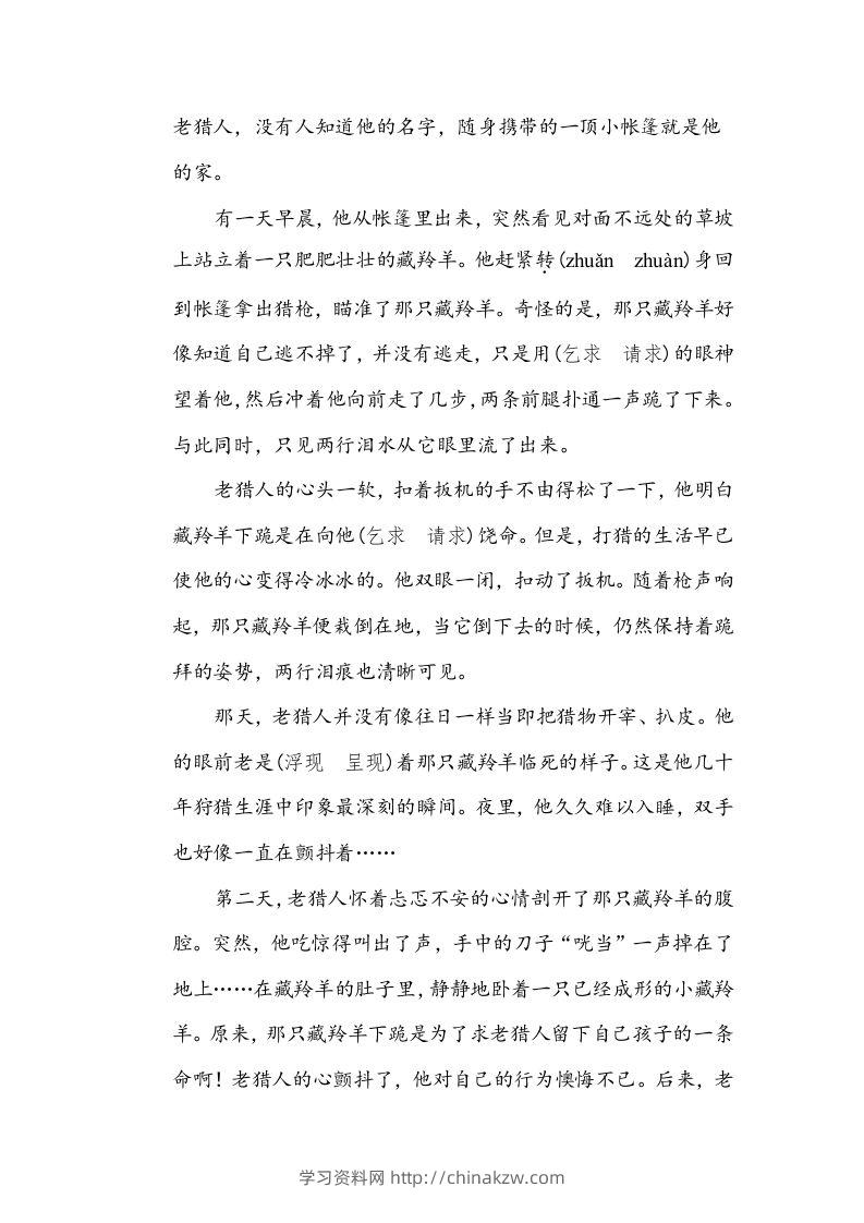 图片[3]-五年级语文下册近义词、反义词（部编版）-学习资料站