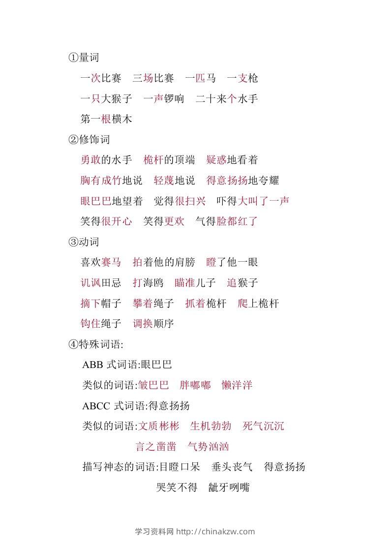 图片[3]-五年级语文下册第六单元知识小结（部编版）-学习资料站