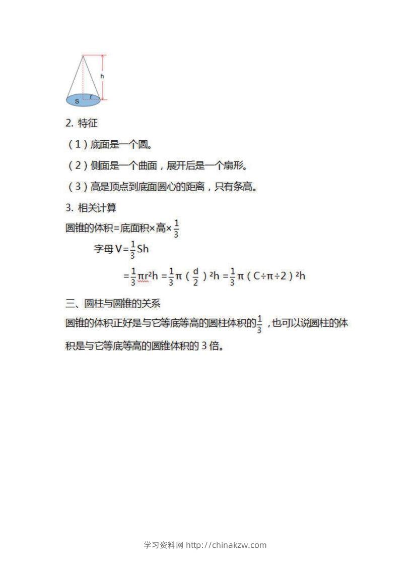 图片[3]-六年级下册数学苏教版知识要点汇总-学习资料站