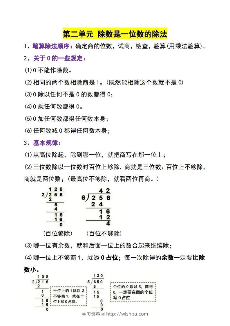 图片[2]-三年级下册数学知识点-学习资料站