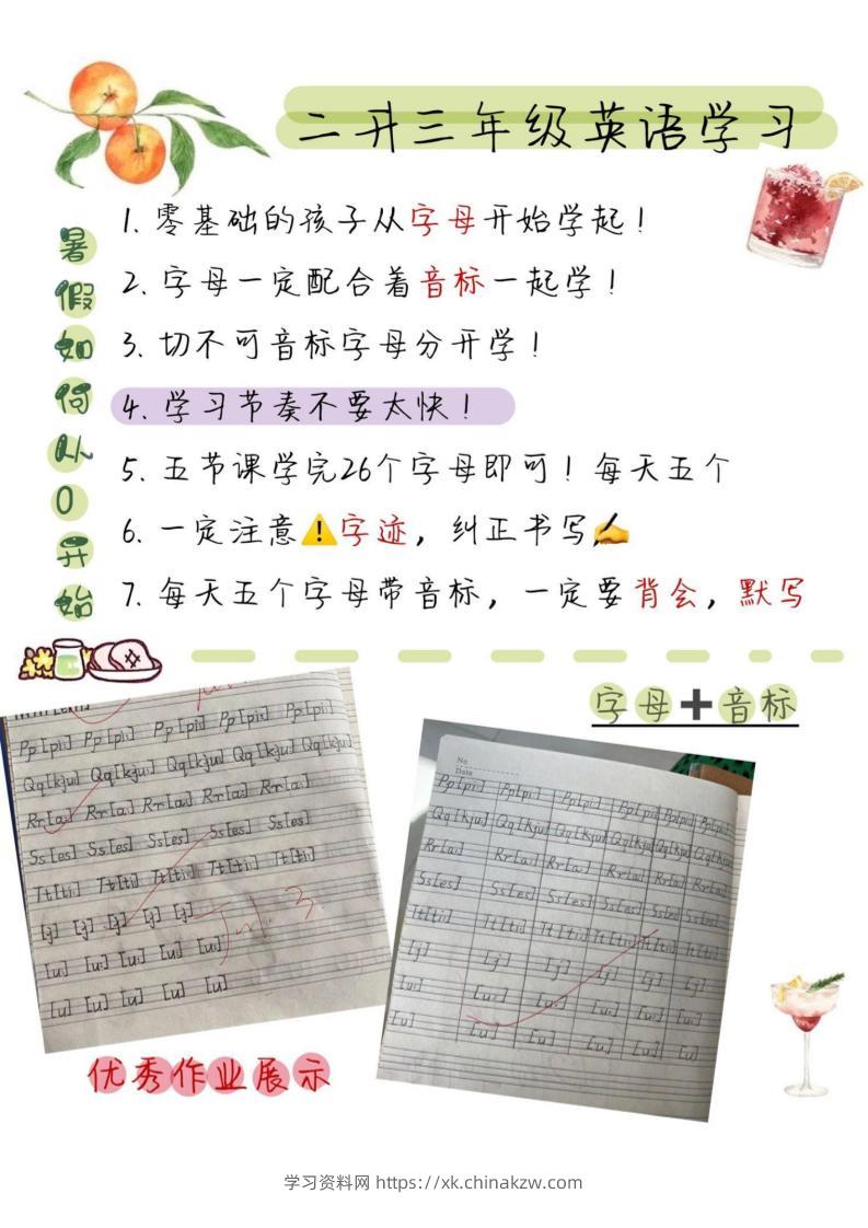 三上英语【音标、音素、自然拼读】-学习资料站